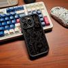 Strange Black Cartoon Pattern Durable Phone Case, Suitable for iPhone 17, 16, 15, Plus, Pro, Max Series Phones - Can Be Used As