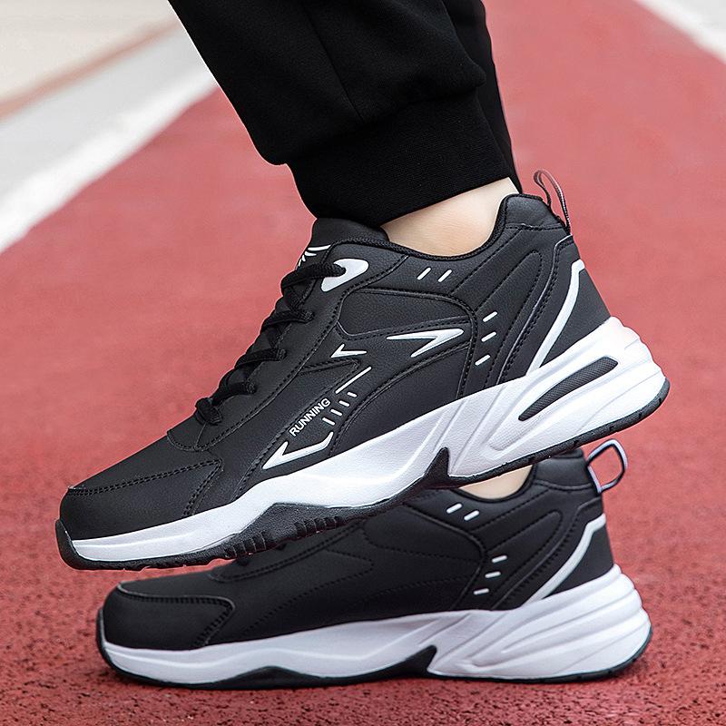 Fashion Thick Sole Versatile Clunky Sneaker for Men 2025 New Trend Mesh Lace Up Breathable Casual Sports Shoes Increased Soft Soles