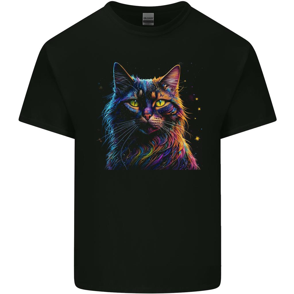 A Fantasy Cat With Cool Colours 7 Unisexs Light Cotton TShirt