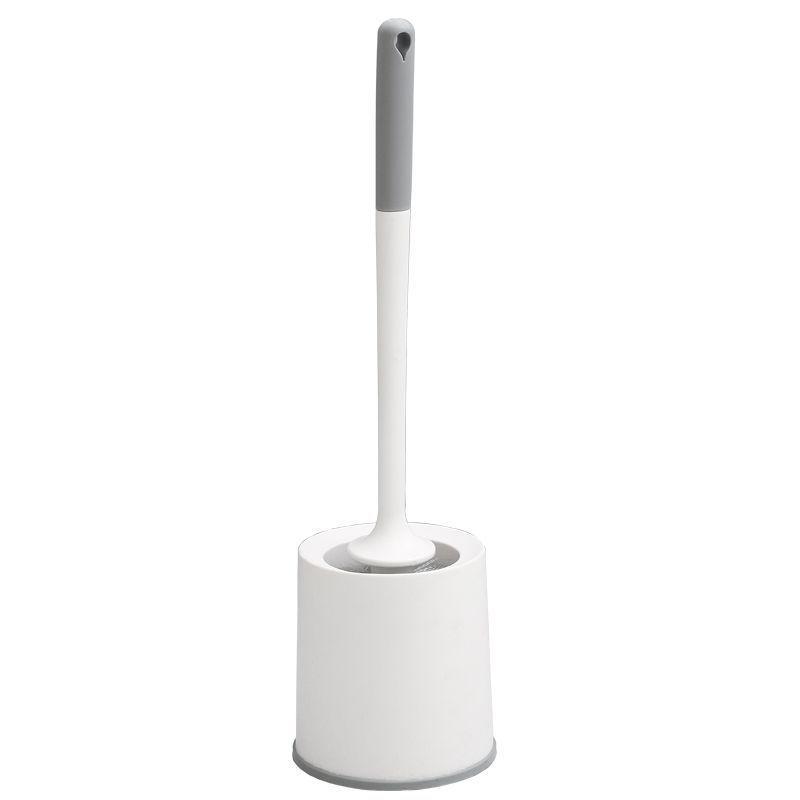 Premium Multi-Purpose Toilet Brush with Base Holder, Long Handle for Home & Commercial Cleaning.
