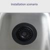 Washbasin Strainer PP Sink Stopper Filtration System Compact And Lightweight Design Easy To Install 0.1 Lbs Per Piece