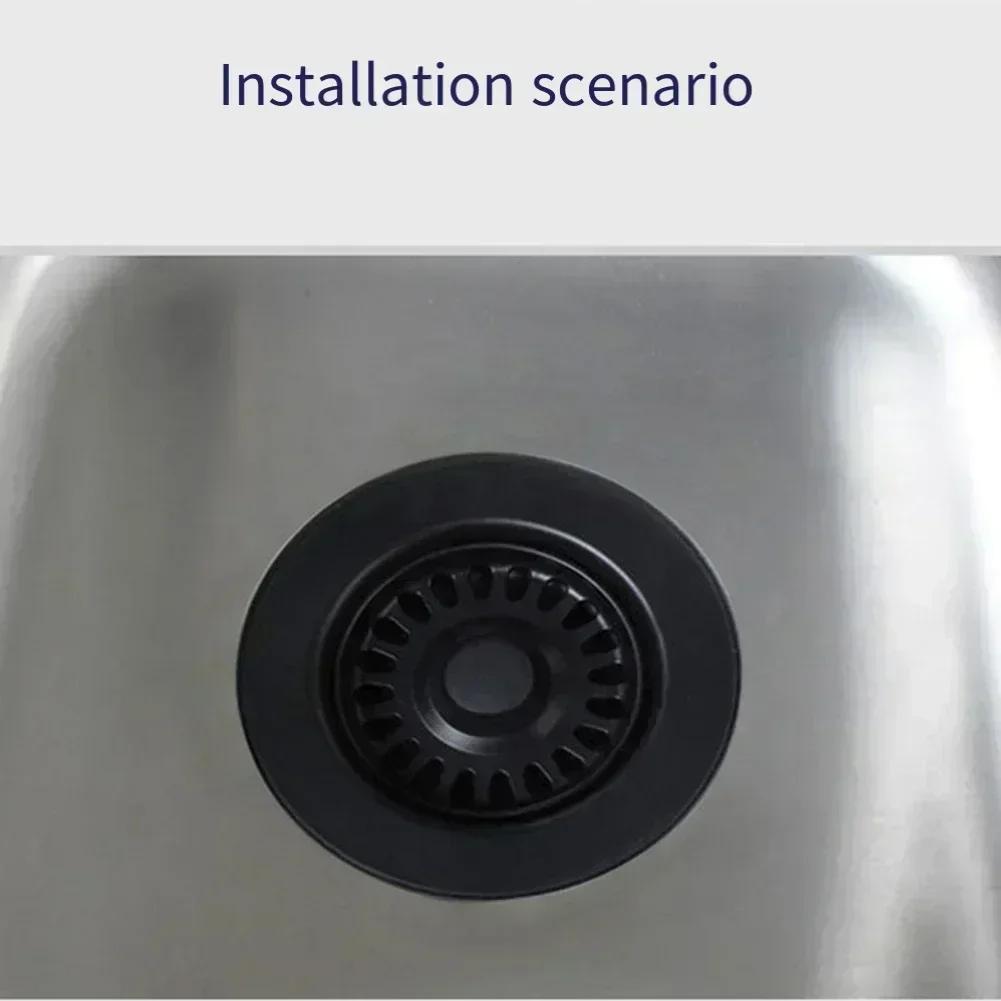 Washbasin Strainer PP Sink Stopper Filtration System Compact And Lightweight Design Easy To Install 0.1 Lbs Per Piece