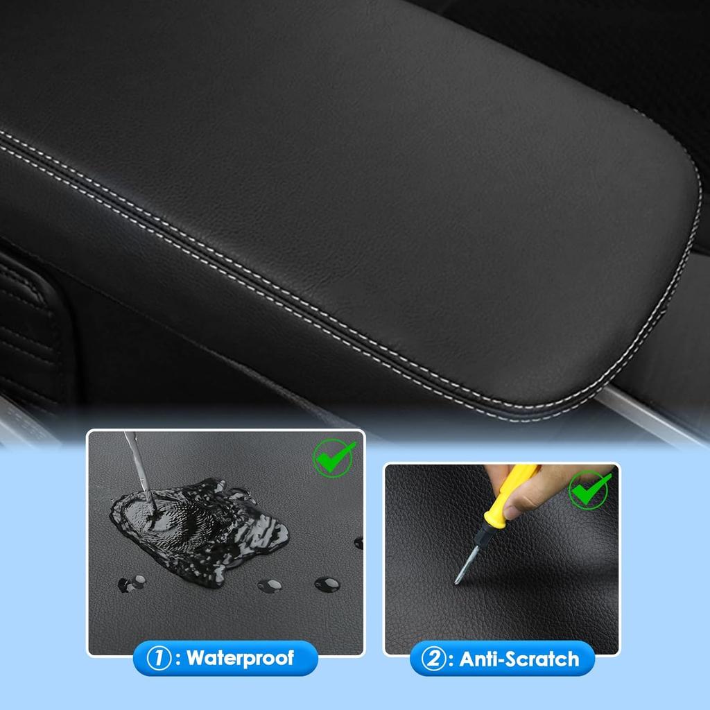 Center Console Cover for BMW X3 (2018-2024)/for BMW X4 (2019-2025), for BMW X3 X4 (sDrive30i/xDrive30i/M40i/M), Waterproof&Comfy Leather Armrest