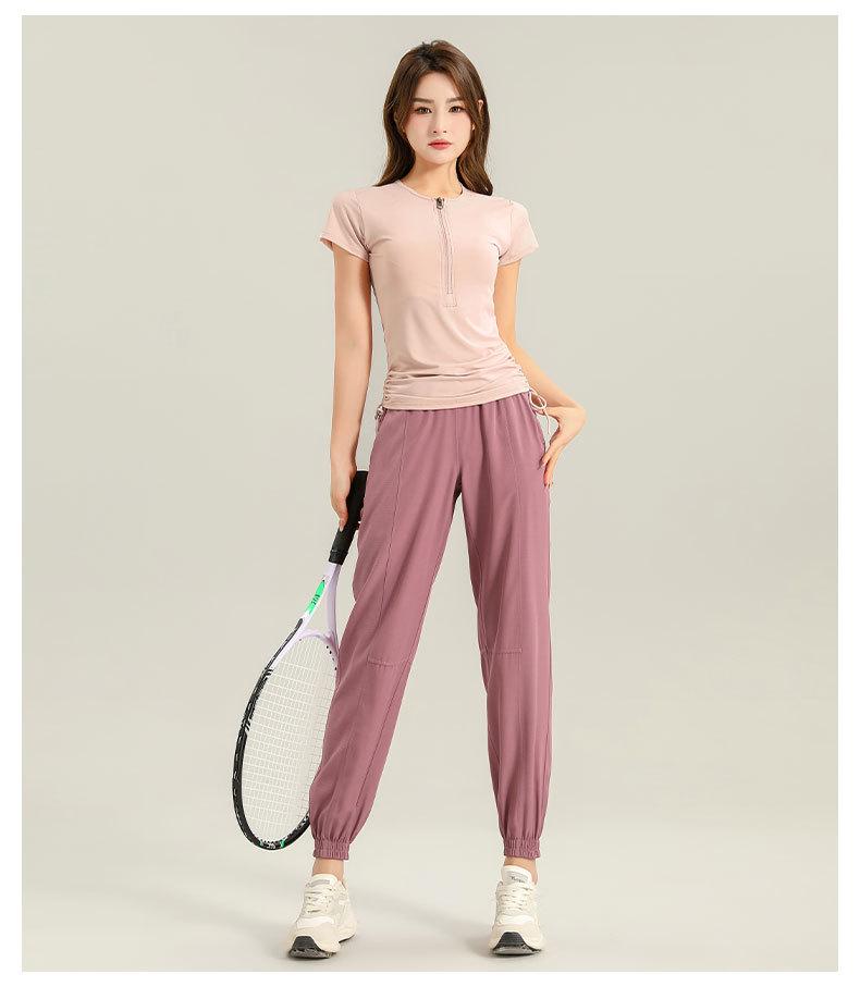 Women's Petite Quick-Dry Jogger Pants for Running, Fitness, Hiking, and Travel