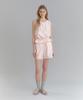 LAMINEZ Lace Trim Shorts - Pink