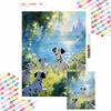 Diamond Painting 5D DIY Full Circle Diamond Painting Kit Dalmatian Puppies Home Bedroom Wall Decor Crafts