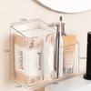 Suction Cup Wall-Mounted Tissue Box Transparent Napkin Storage Box Creative Paper Holder  Bathroom