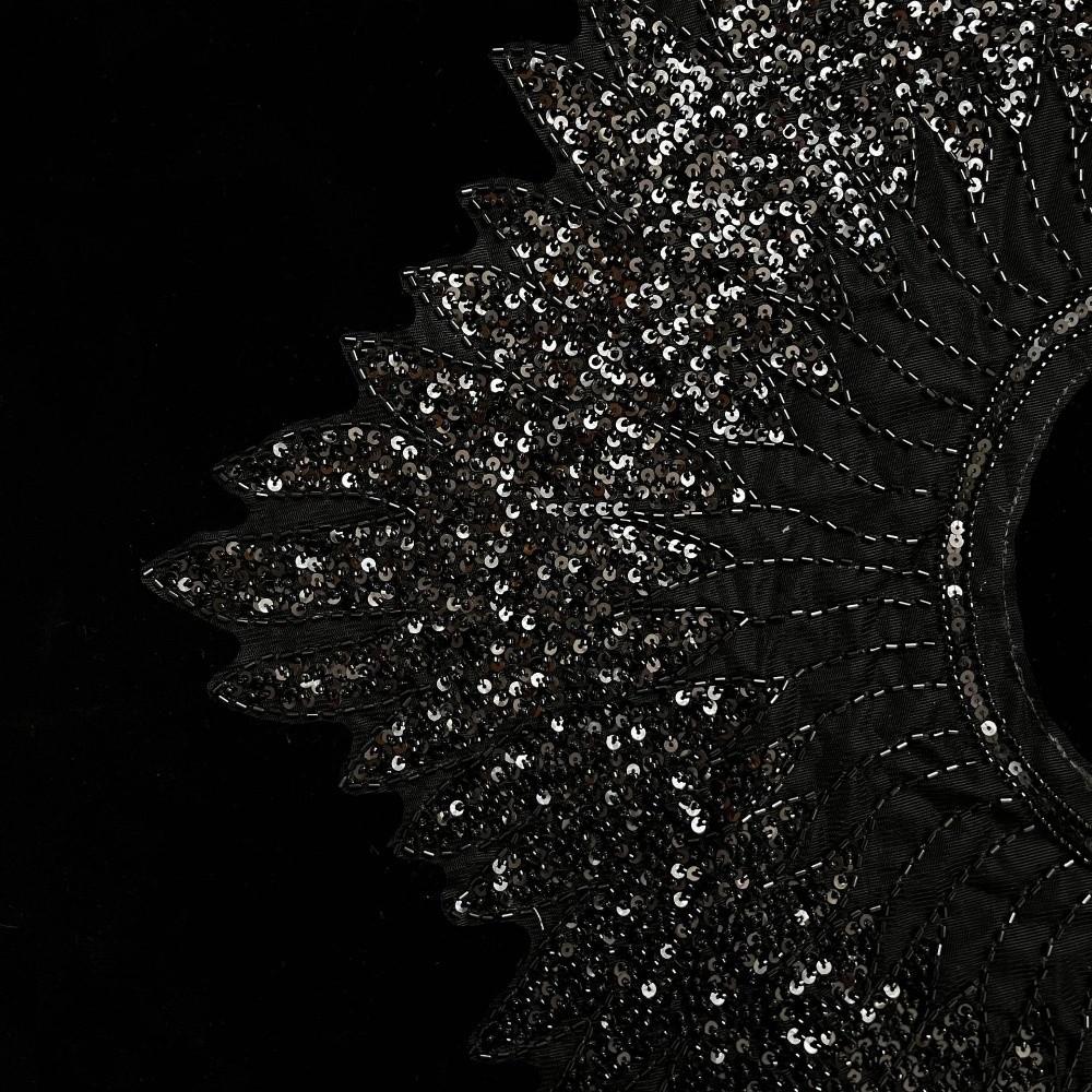 High-end Front and Back Shawl Sequins Fake Collar Luxury Clothing Appliques  Clothing Accessories