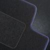Velour Car Mat Set, Car Mats Fitting: Nissan Navara III 2005-2010 3-Door, Nissan Pathfinder III R51 2004-2010 3-Door, Blue Piping