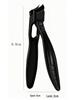 Slanted Edge Safety Nail Clippers with Lock, Large Opening, Round Tip, Anti-Splash, Stainless Steel