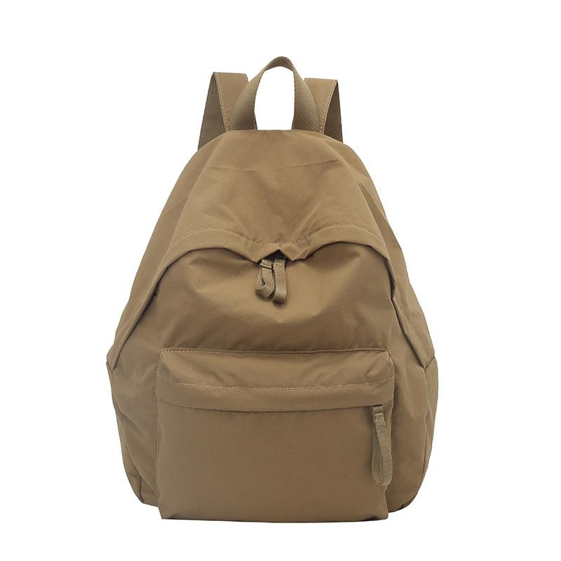 Schoolbag New Lightweight Travel Nylon Backpack Lightweight Junior High School Student Schoolbag Versatile Leisure Large Capacity Backpack Women