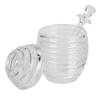 Transparent Honey Dispenser with Lid Spoon Large Capacity Honey Container for Storing Honey