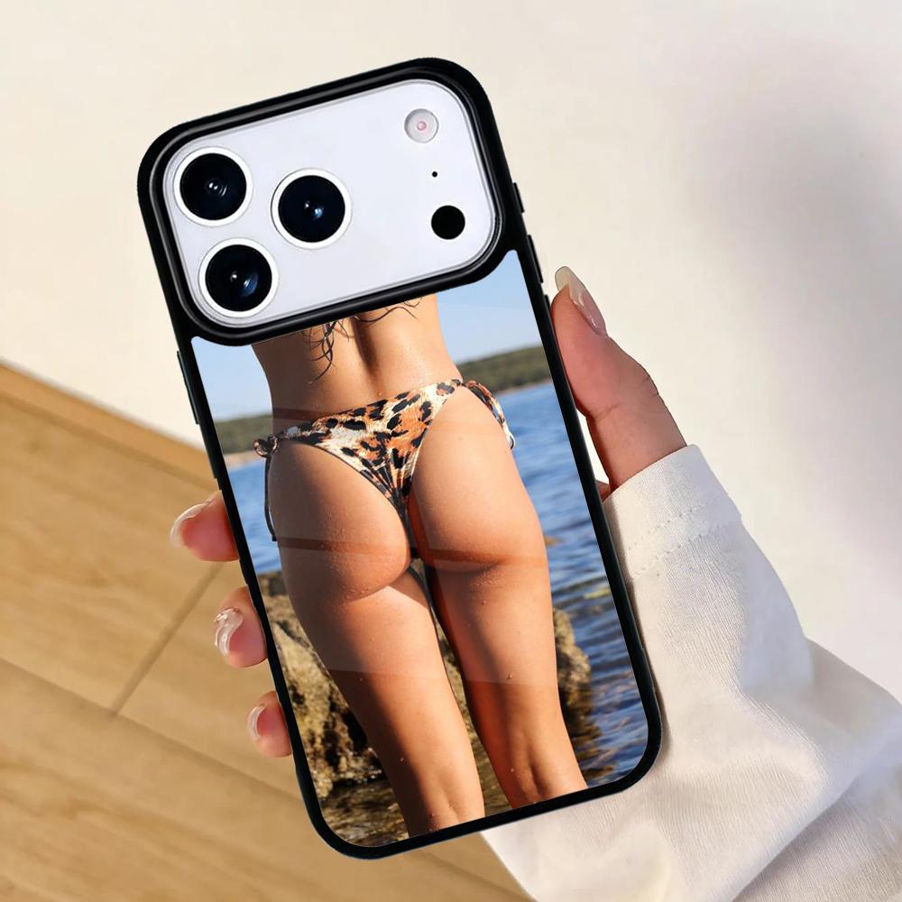 Beach Booty Bikini Girl Mobile Phone Case for IPhone 17 AIR 16pro Max 15 14 13 12 11 Bumper Cover