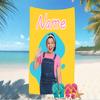 Customizable personalized beach towels Ms. Rachel themed designs.Suitable for the beach, yoga, sports;ideal as beach accessories