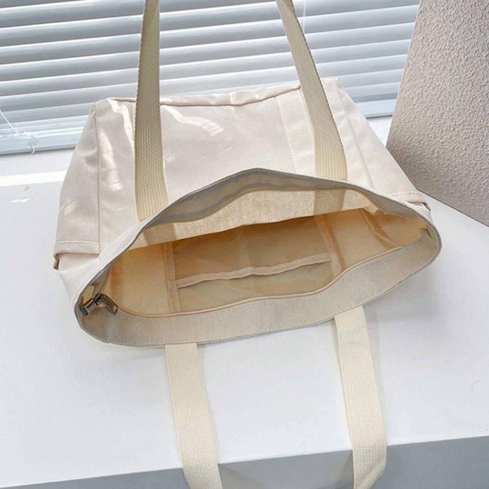 Large Capacity Canvas Tote Bag Casual Cloth Shoulder Bag All-match Mommy Handbag  Travel