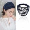 Non Slip Mesh Hollow Hairbands Transparent Wide Side Head Wrap Sweet Lace Flower Headband  Party