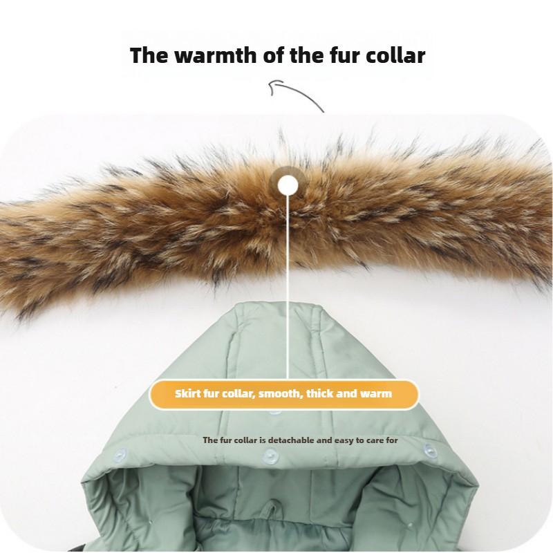 Children's Down Jacket Suits Boys and Girls Winter Baby Down Jacket Two-piece Suit