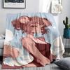 1 Pezzo Coperta in Flanella con Stampa Cartone Animato, Alta Qualità Confortevole per Tutte le Stagioni, Decorazione per la Casa, Calore e Comfort, Perfetta per Regalo di Natale Compleanno