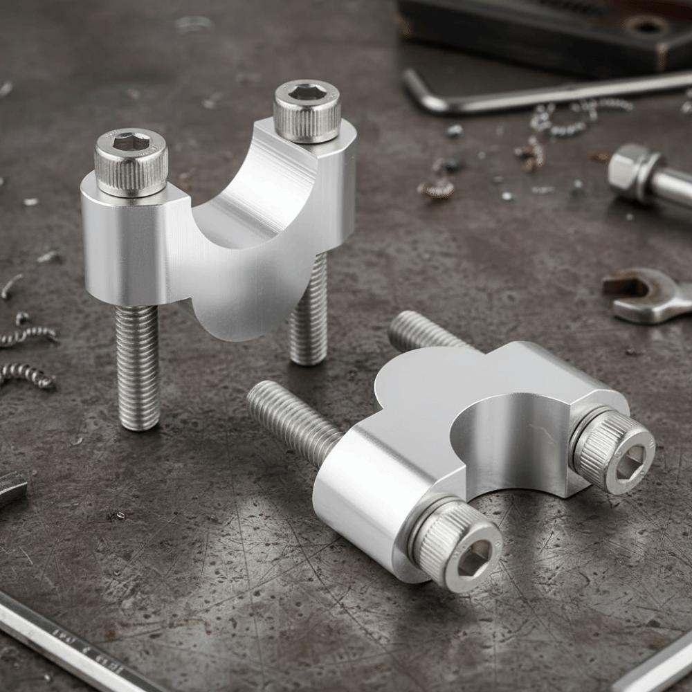 7/8" Handlebar Riser 22mm Bar Mount Riser Bar Motorcycle Handlebar Risers  Universal Application