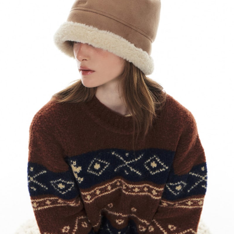 

grove 24WT SHEARLING MUSTANG HAT (2COLOR) BLACK