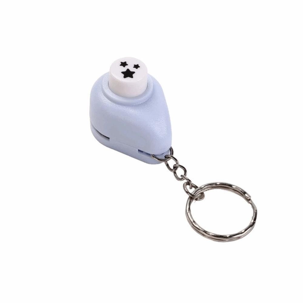 Mini Stamp Cutter with Keychain Embossing Machine DIY Tools Stamp Hole Puncher Card Making