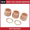 Universal 16mm ID Copper Crush Washers Car Flat Sealing Gaskets Rings Pack of 50