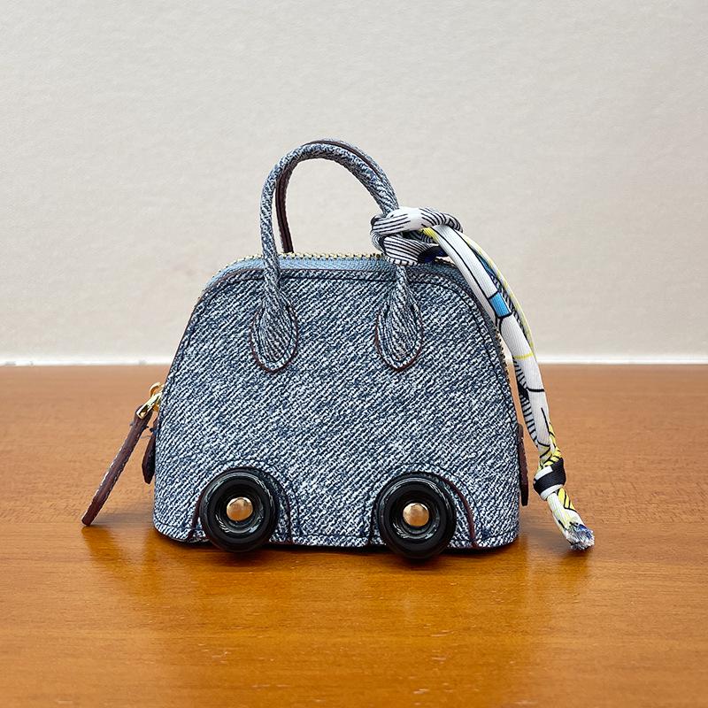Mini Wheel Shell Bag Charm: Cute Coin Purse & Earphone Accessory - New Bowling Bag Charm