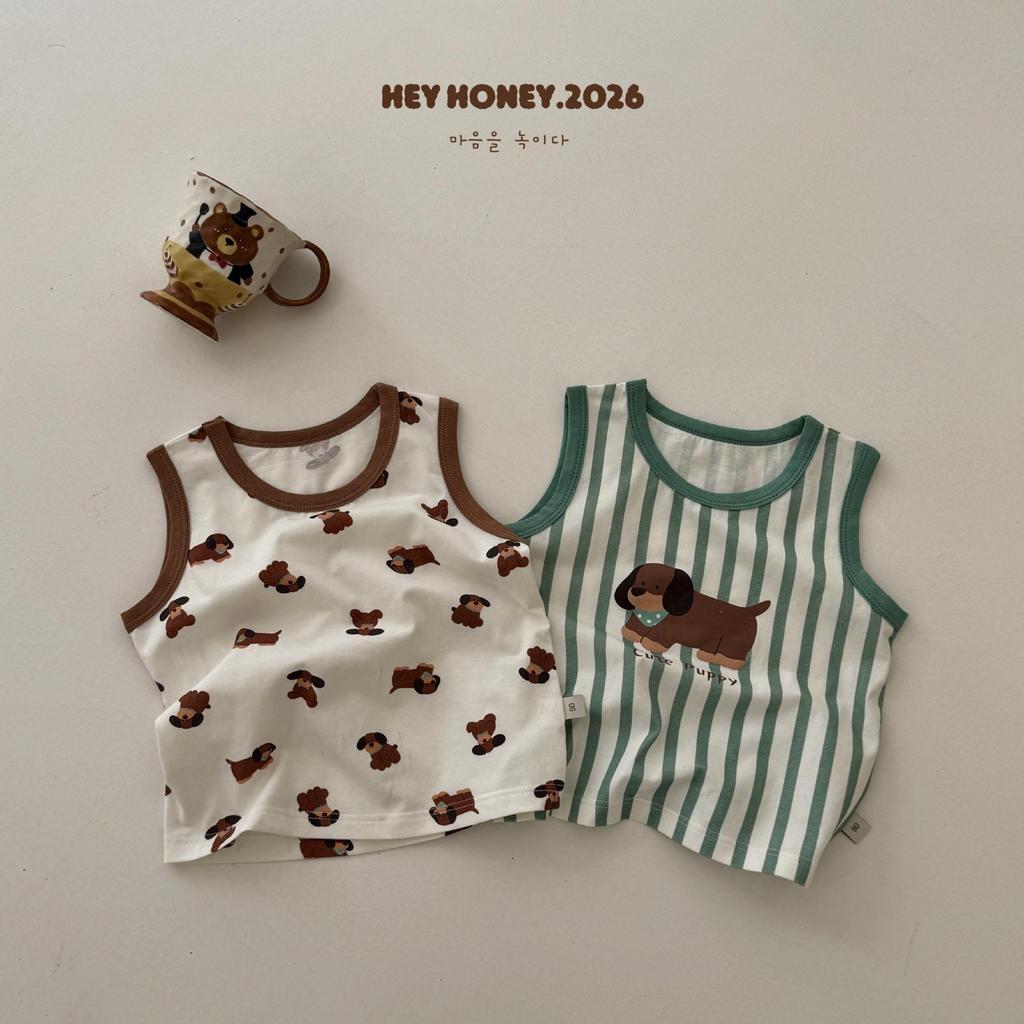 Heyhoney26 Summer Baby Vest Set - Large/Small, Cute Two-Piece for Boys and Girls