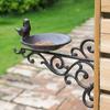 Retro Cast Iron Crafts Cast Iron Bird Feeding Basin Wall Decoration European Classical Nostalgic Style Courtyard Wall Hanging