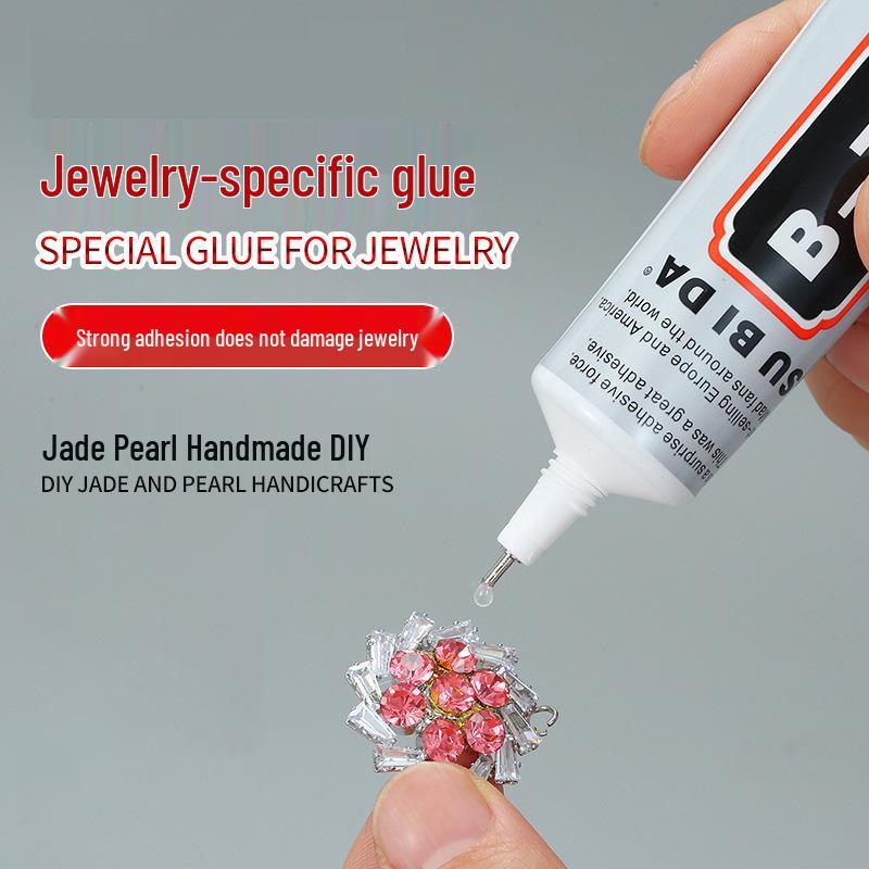 B7000 Transparent Jewelry & Rhinestone Adhesive - Universal Strong Glue for DIY, Repairs, and Mobile Screen Frames