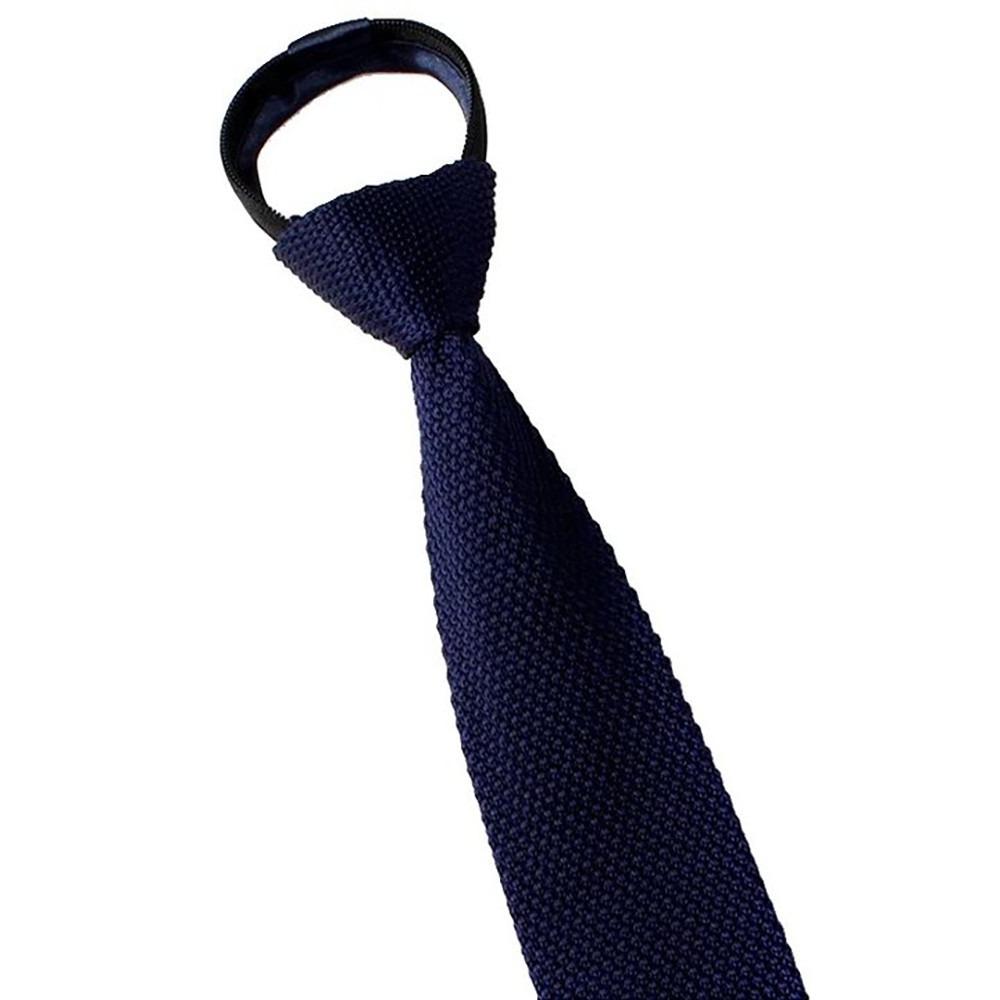 Gestreifte Strickkrawatte Reißverschluss Automatischer Reißverschluss Krawatte Bekleidungszubehör