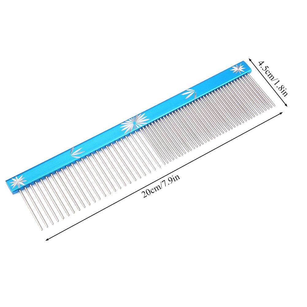 3 Colors Pet Hair Trimmer Comb Dog Cat Hair Comb Anti Static Comb Straight Row