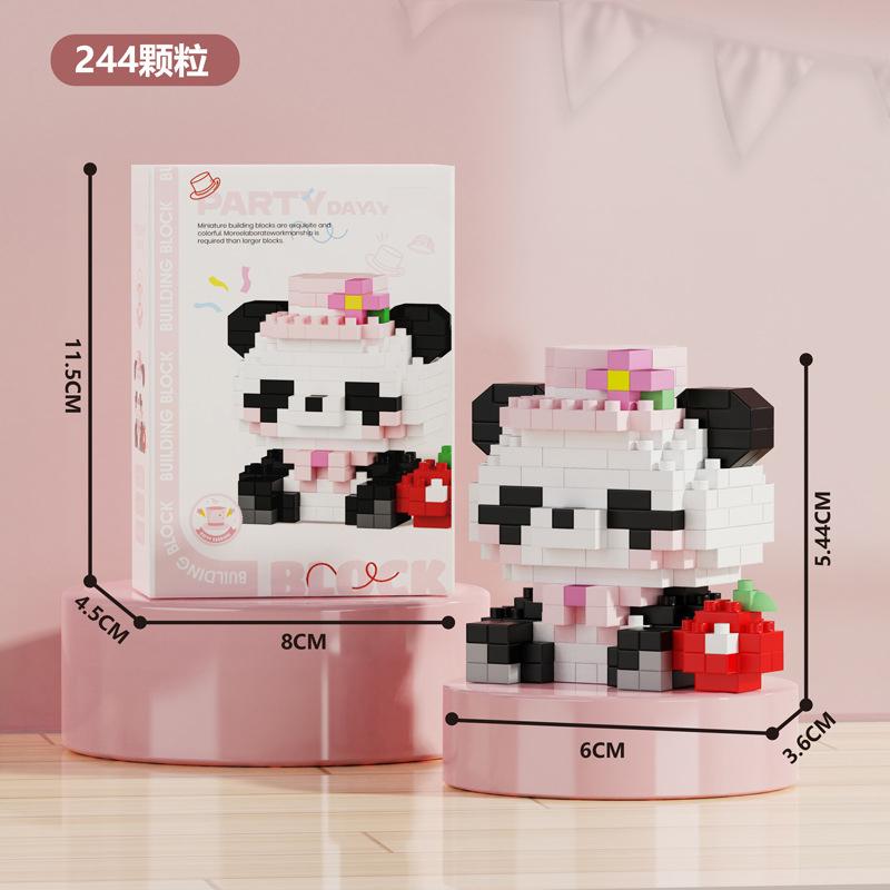 

Chinese Panda Mini Building Blocks Toys for Children 9 to 12 Year Old Adult Diy 3d Constructor Micro Bricks Educational Toy Gift