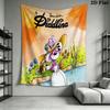 Diddl Wall Tapestry Aesthetic Wall Hanging Printed Fabric Blanket Decorative Tapestries for Bedroom Living Room Home Decor