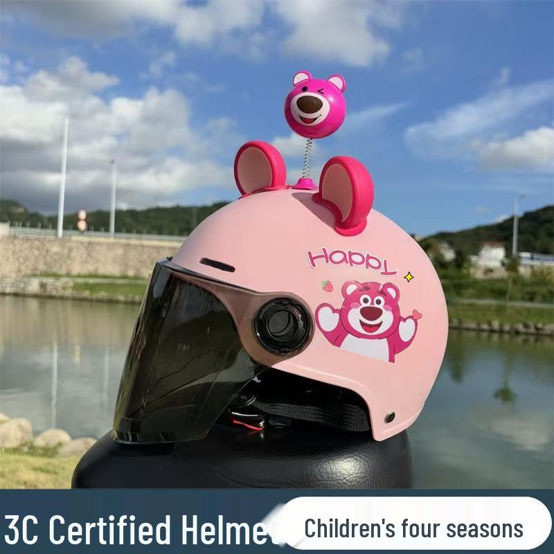 3C Standard Kids' Electric Vehicle Helmet: Lightweight, Cute, Sun-Protective for Boys & Girls