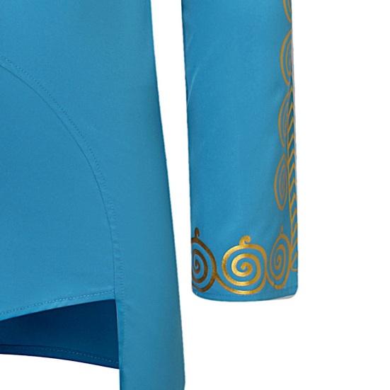 Camisa masculina primavera outono estilo étnico gola alta botões decote manga comprida pulôver tops estampa frente costas baixas camisa alta