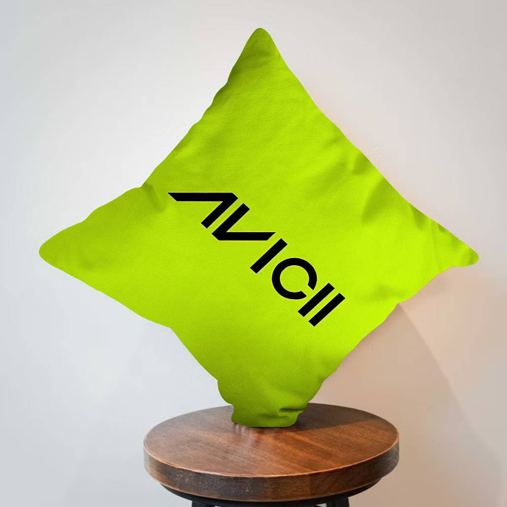 DJ A-Avicii Logo Pillow Cushion Cover Pillowcase Living Room Sofa Home Decor Customized