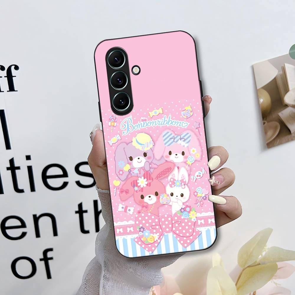 Cute Cartoon Bonbonribbon Phone Case For Samsung S 24 Fe 25 Ultra Plus 20 Lite 21 30 22 23 24 22 Ultra 5G Fundas