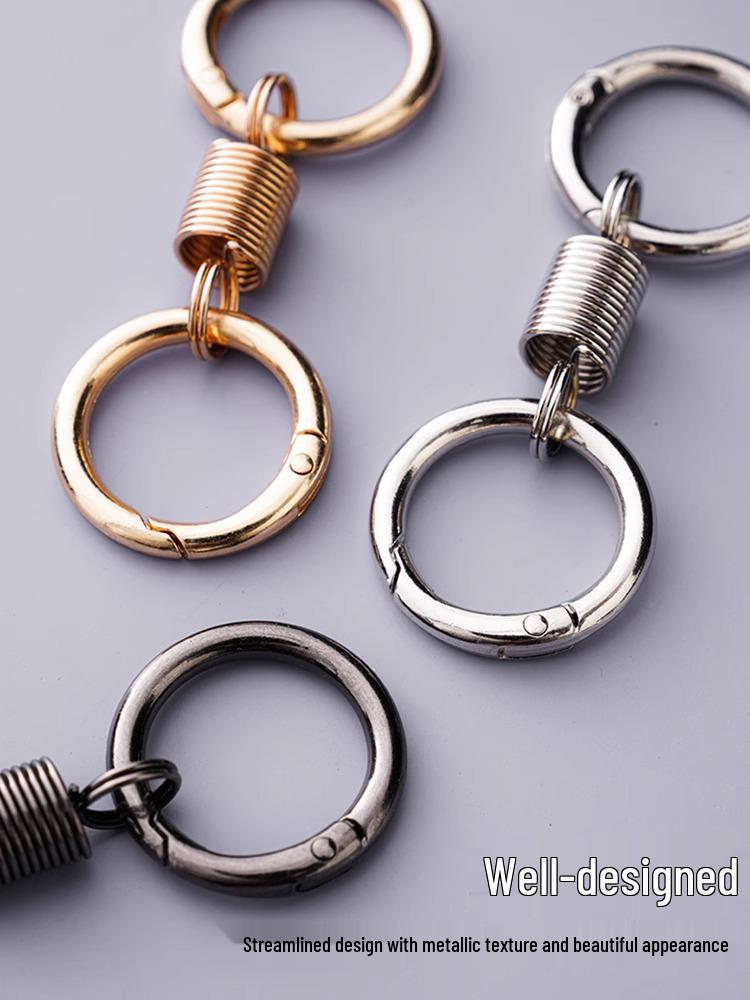 2025 High-End Double Ring Keychain: Spring Edition