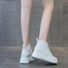 Mode 5,5 CM Femmes Dermis Baskets Nouvelle Mode Hautes Bottes Femmes Chaussures Décontractées à Plateforme Chaussures de Course Extérieures Femmes Tenis Bottines