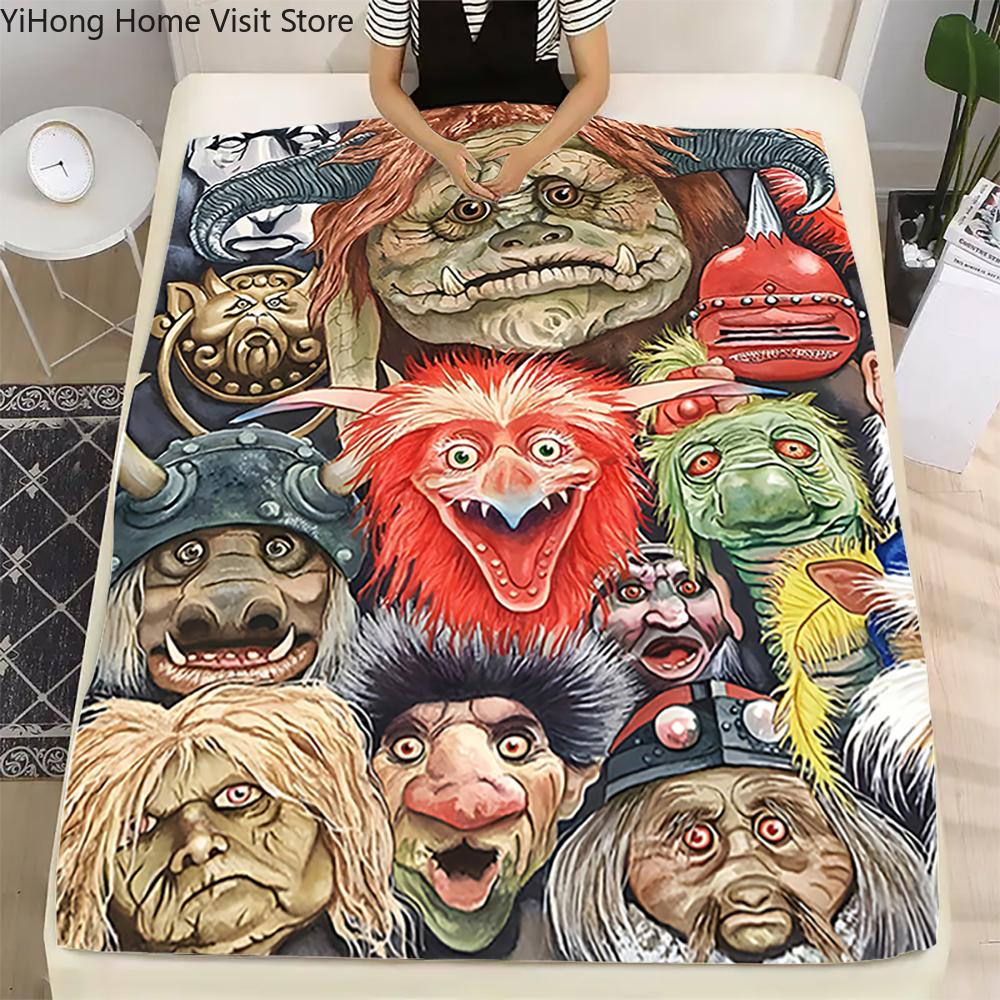 Labyrinth-Movie Retro Fleece Flannel Blanket,Home Bed Sofa Lunch Break Blankets Children Student Blankets Nap Cover Kids Gifts