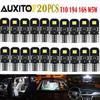 20X T10 2825 168 158 194 CANBUS LED Interior Dome Map License Light Bulb 2E EOA