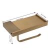 Copper Paper Towel Holder Antique Style Tissue Roll Hanger  Kitchen Bathroom Washroom