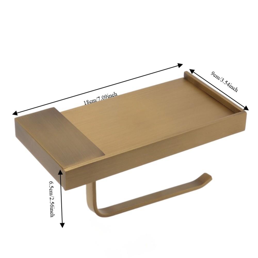 Copper Paper Towel Holder Antique Style Tissue Roll Hanger  Kitchen Bathroom Washroom