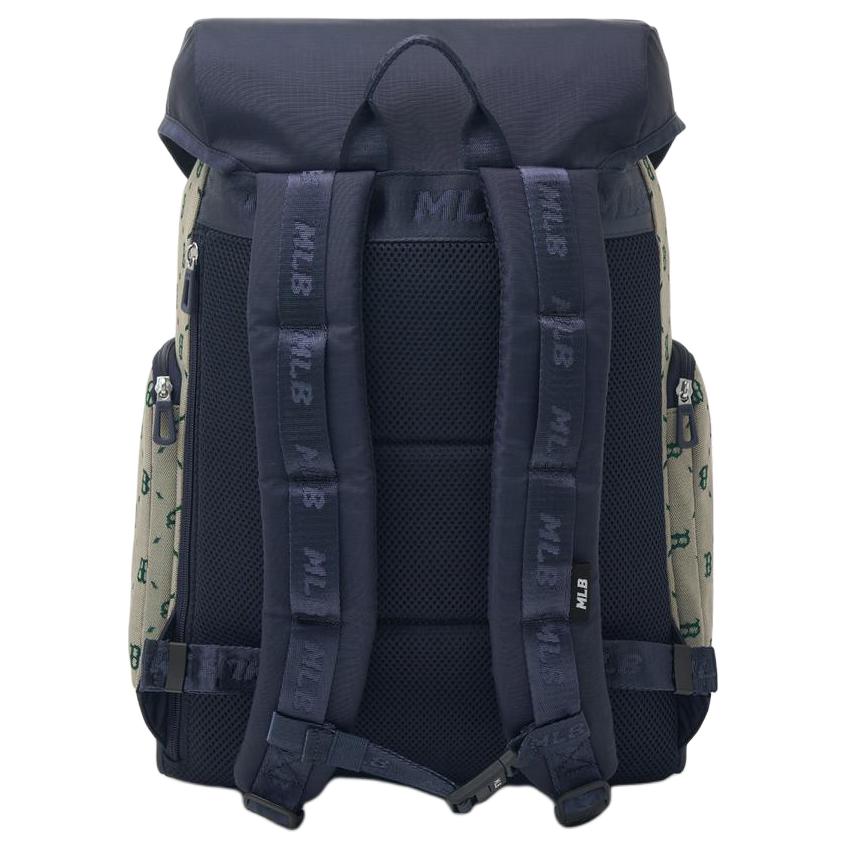 MLB Boston Red Sox Advanced Outdoor Zipper Dark Pocket Polyester Backpack Unisex Backpack Beige 7ABKRM14N-43BGL