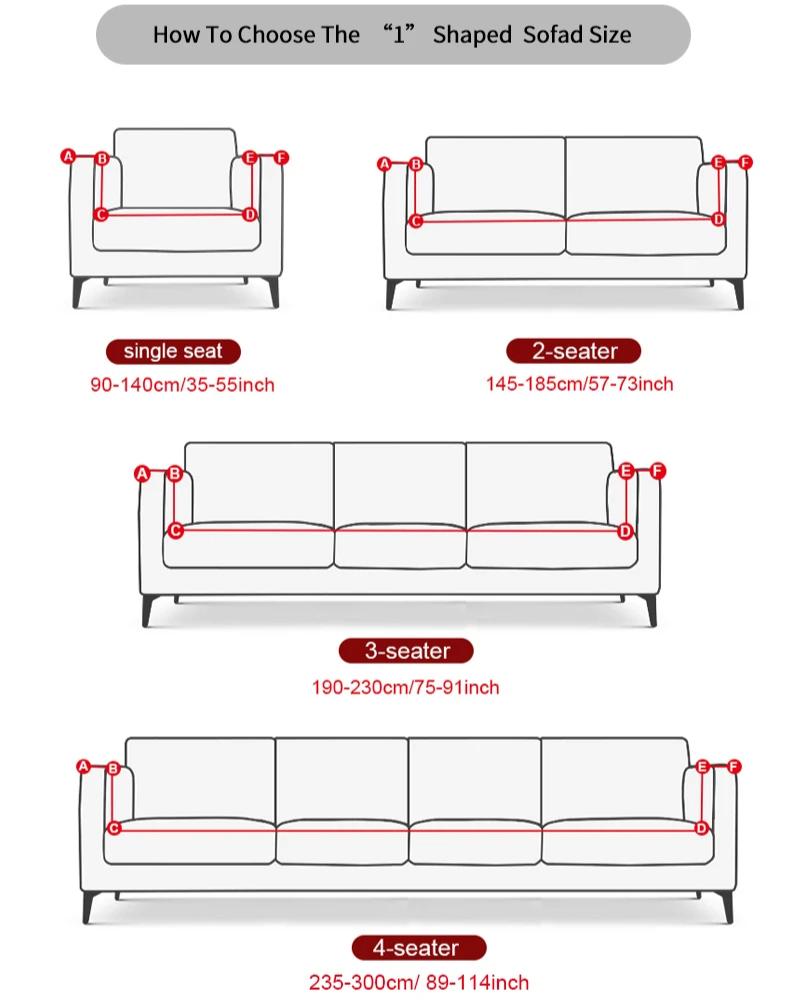 Floral Printing Elastic Slipcovers Stretch Sofa Covers for Living Room Corner Couch Cover Sectional Armchair Cover 1/2/3/4 Seat