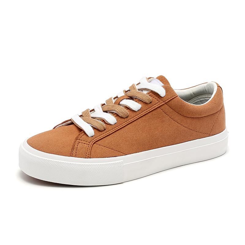 

Classic Casual Low-top Color-blocking Student Sneakers Board Shoes New Spring Color-block Round-toe Classic Series of Couple s 35 коричневий