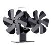 12 Blades Heat Powered Stove Fan Wood Burning Stove Fan for Log Burning Silent Energy Saving Fireplace Fan with Overheat Protect