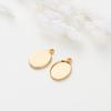 10 Pièces/Lot Plaqué Or 14K 18K Cabochon Avec Trou Base de Pendentif Plateau Vide Lunette DIY Pendentif Fait Main Bijoux Fabrication Fournitures