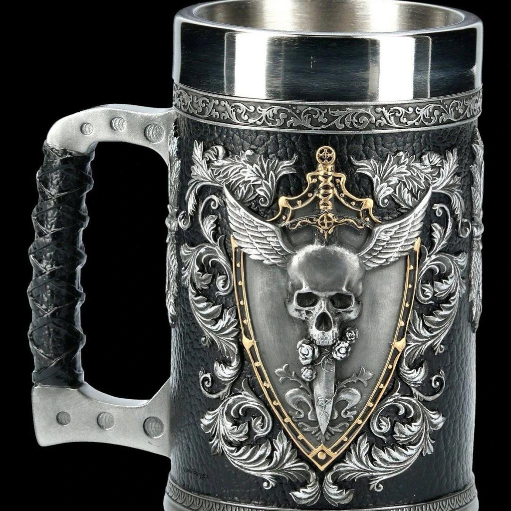 Vintage-Style Stainless Steel Beer Mug – Large Capacity Coffee & Tea Cup for Home, Pub, or Party